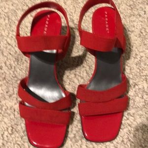 Red dressy shoes
